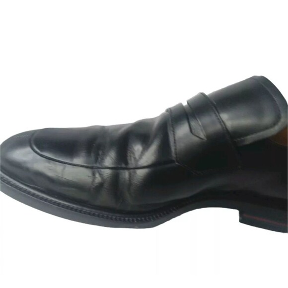 Gucci Men\'s Shoes Size 8.5 D Penny Loafers Black Leather Vintage main image 4